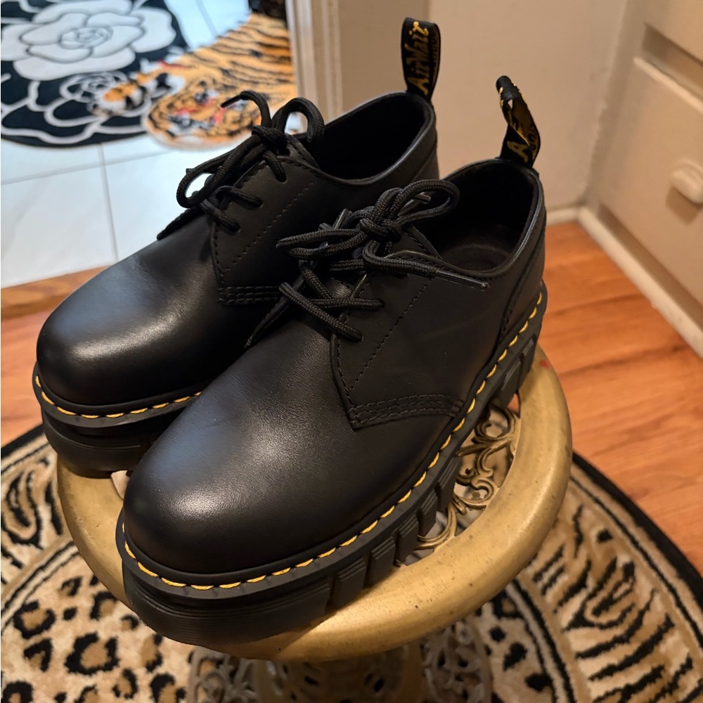 Doc Martens women’s black platforms 3 eye brand new